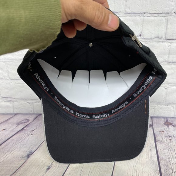 Oilfield Hat Cap Strap Back Black Gray Albian Sands Fort McMurray Alberta Oil - Picture 7 of 8